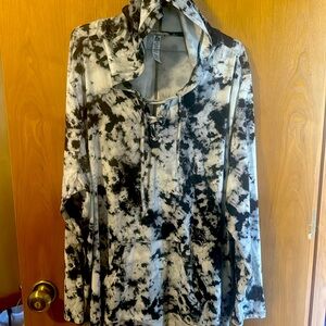 Reebok black/white Print sweatshirt 2x